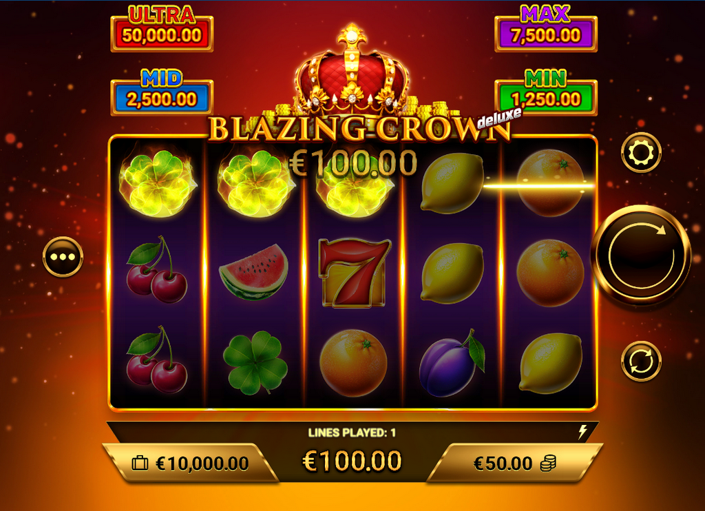 Gioca alla demo di Blazing Crown Deluxe - Slot Royal Fruit Gioca alla demo di Blazing Crown Deluxe - Slot Royal Fruit